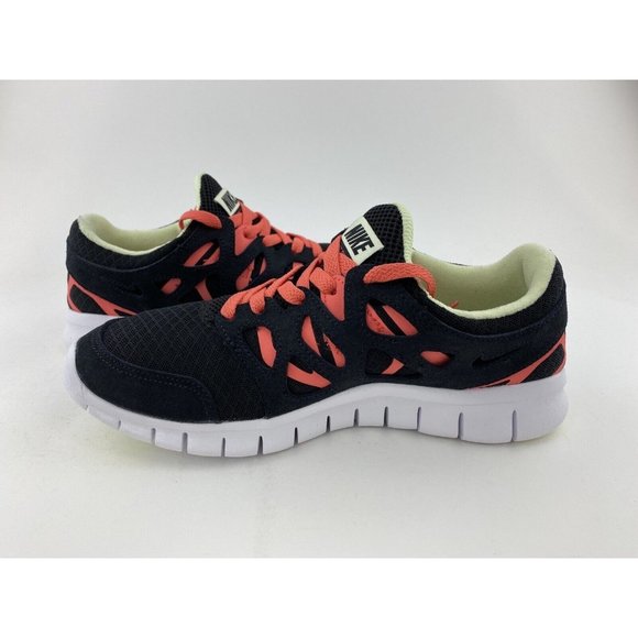Nike Free Run 2 Black Lime Ice Women's Sneakers Running Shoes - Picture 11 of 12